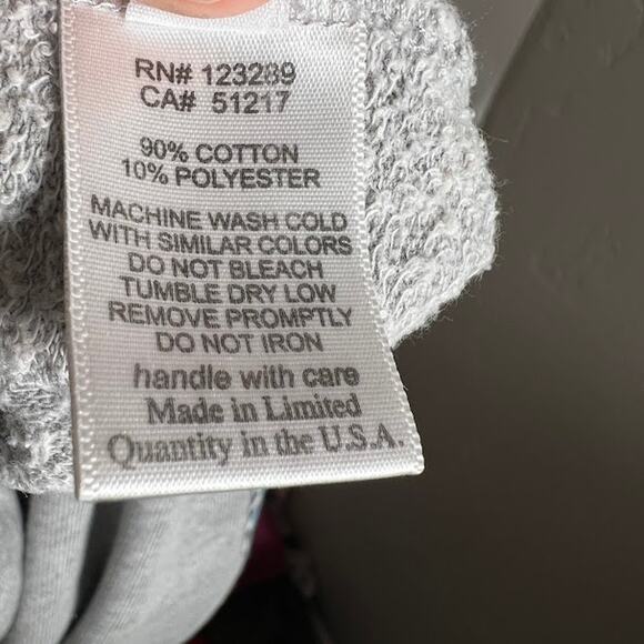 Lauren Moshi Alan Stripe Tiger Heart Jogger Sweatpants S Gray Pull On Active - Picture 7 of 7